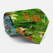 Van Gogh Field met papavers (F636) Fine Art Stropdas (Opgerold)