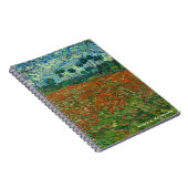 Van Gogh Field met papavers gepersonaliseerd Notitieboek (Rechterzijde)