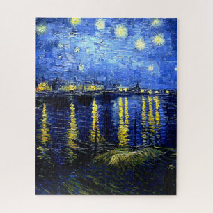  Van Gogh fijne kunst, Sterrennacht over Rhone Legpuzzel