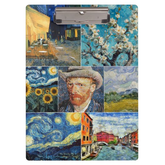 Van Gogh Fine Art Collage Klembord (Voorkant)