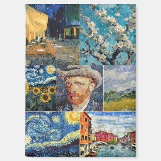 Van Gogh Fine Art Collage Magneet (Voorkant)