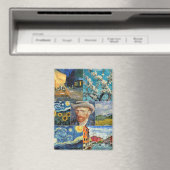 Van Gogh Fine Art Collage Magneet (Insitu (Vaatwasser))