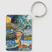 Van Gogh Fine Art Collage Sleutelhanger (Achterkant)