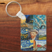 Van Gogh Fine Art Collage Sleutelhanger (Voorkant)