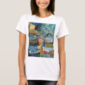 Van Gogh Fine Art Collage T-shirt (Voorkant)