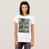 Van Gogh Fine Art Collage T-shirt (Voorkant volledig)