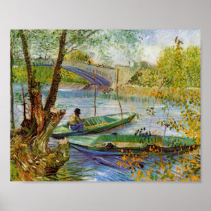 Van Gogh Fine Art Vist in de lente Poster