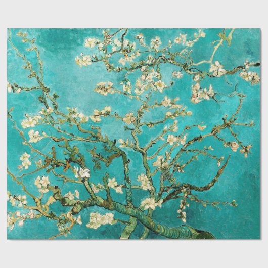 Van Gogh Floral Almond Tree Cadeaupapier (Vlak)