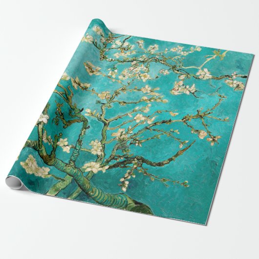 Van Gogh Floral Almond Tree Cadeaupapier (Uitgerold)