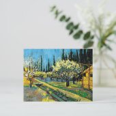 van gogh - Flowering Orchard Briefkaart (Staand voorkant)