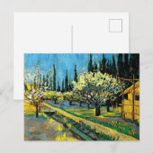 van gogh - Flowering Orchard Briefkaart (Voorkant / Achterkant)