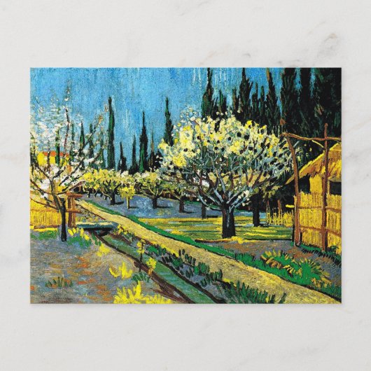 van gogh - Flowering Orchard Briefkaart (Voorkant)