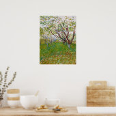 Van Gogh Flowering Orchard Painting Poster (Keuken)