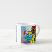 Van Gogh Flowers in een Blue Vase Espresso Kop (Voorkant rechts)