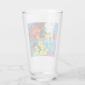 Van Gogh Flowers in een Blue Vase Glas (Achterkant)