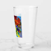 Van Gogh Flowers in een Blue Vase Glas (Links)