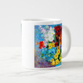 Van Gogh Flowers in een Blue Vase Grote Koffiekop (Voorkant rechts)