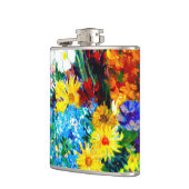 Van Gogh Flowers in een Blue Vase Heupfles (Links)