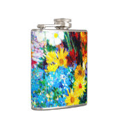 Van Gogh Flowers in een Blue Vase Heupfles (Rechts)