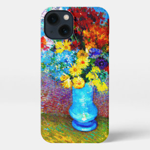 Van Gogh Flowers in een Blue Vase iPhone 13 Hoesje