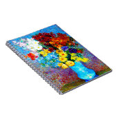 Van Gogh Flowers in een Blue Vase Notitieboek (Rechterzijde)