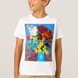 Van Gogh Flowers in een Blue Vase T-shirt