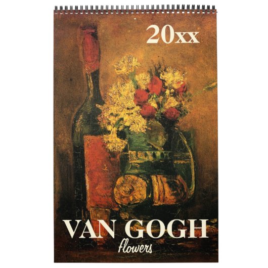 Van Gogh Flowers met papavers, Irises, zonnebloeme Kalender (Hoes)