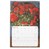 Van Gogh Flowers met papavers, Irises, zonnebloeme Kalender (Feb 2026)