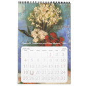 Van Gogh Flowers met papavers, Irises, zonnebloeme Kalender (Jan 2026)