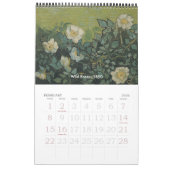 Van Gogh Flowers met zonnebloemen, papavers, Irise Kalender (Feb 2026)