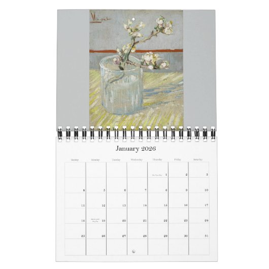 Van Gogh Flowers & still Life 2016 Small Kalender (Jan 2026)