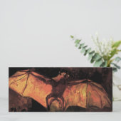 Van Gogh Flying Fox Invitations Kaart (Staand voorkant)
