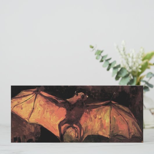 Van Gogh Flying Fox Invitations Kaart (Staand voorkant)