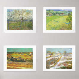 Van Gogh Four Seasons Fine Art Landscapes Muurkunst Sets
