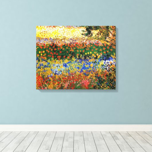 Van Gogh - Garden at Arles Canvas Afdruk (Insitu (Houten vloer))