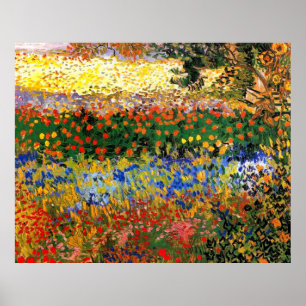 Van Gogh - Garden in Arles (ook bekend als bloeien Poster