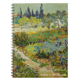 Van Gogh Garden in Arles Personalized Notitieboek
