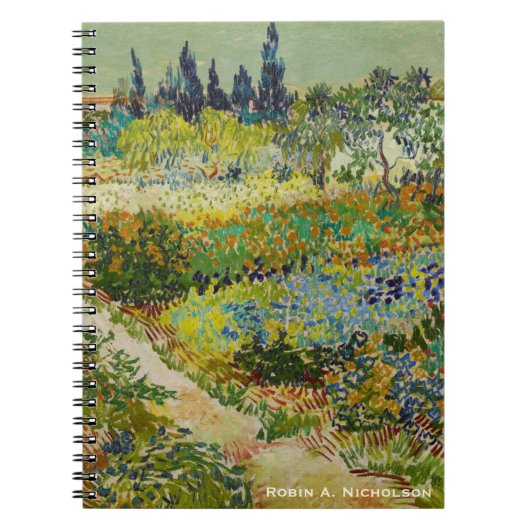 Van Gogh Garden in Arles Personalized Notitieboek (Voorkant)