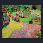 Van Gogh - Garden in Auvers, Poster<br><div class="desc">Garden in Auvers, popular painting by Vincent van Gogh, 1890.</div>
