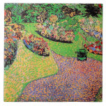 Van Gogh - Garden in Auvers Tegeltje<br><div class="desc">Garden in Auvers, popular painting by Vincent van Gogh.</div>