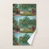 Van Gogh Garden in Montmartre met liefhebbers Bad Handdoek (Handdoek)
