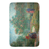 Van Gogh Garden in Montmartre met liefhebbers Badmat (Voorkant Verticaal)