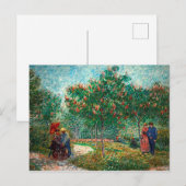 Van Gogh Garden in Montmartre met liefhebbers Briefkaart (Voorkant / Achterkant)