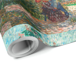 Van Gogh Garden in Montmartre met liefhebbers Cadeaupapier