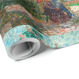 Van Gogh Garden in Montmartre met liefhebbers Cadeaupapier