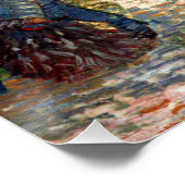 Van Gogh Garden in Montmartre met liefhebbers Perfect Poster (Hoek)