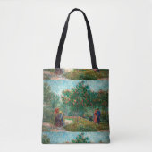 Van Gogh Garden in Montmartre met liefhebbers Tote Bag (Voorkant)