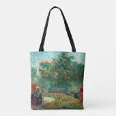Van Gogh Garden in Montmartre met liefhebbers Tote Bag (Achterkant)