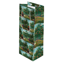 Van Gogh Garden in Montmartre met liefhebbers Wijn Cadeautas