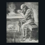 Van Gogh - gebeden voor de maaltijd Poster<br><div class="desc">Dit schetsmeesterwerk, met de titel Prayer Voor de maaltijd wordt gemaakt door de beroemde kunstenaar, Vincent van Gogh, met potlood, krijt, inkt op papier. Het herfst was in 1882 volledig door Van gogh. Vincent van Gogh was een Nederlandse post-impressionistische schilder wiens werk, opmerkelijk voor zijn ruige schoonheid, emotionele eerlijkheid en...</div>